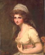 George Romney Emma Hart, later Lady Hamilton, in a White Turban oil painting reproduction